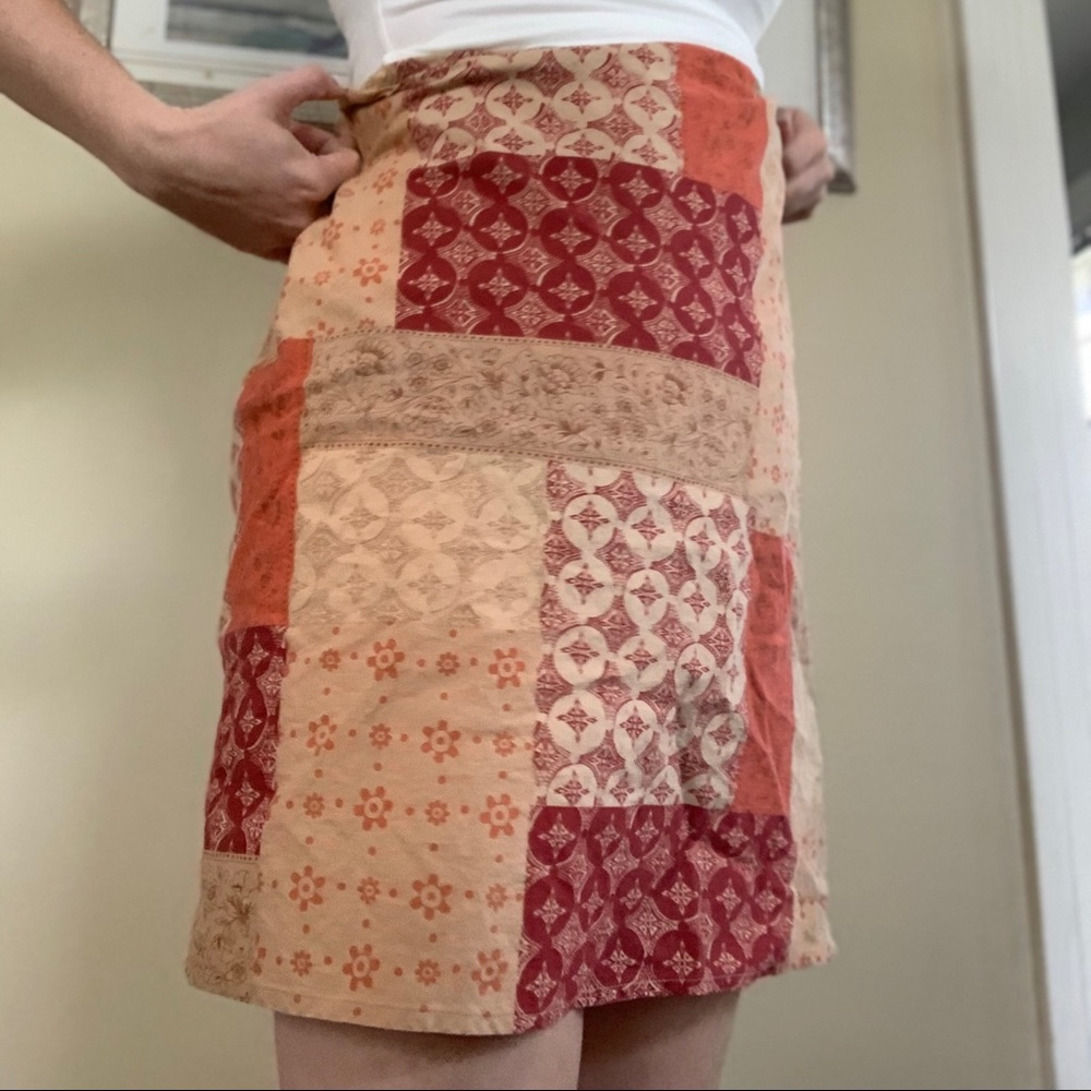 Juxtapose Patchwork Patterned Skirt